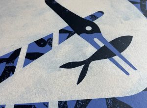 Detail of First Poster of Cala Rosa residence & workshop by Isidro Ferrer.