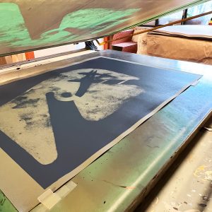 proces-2.First Poster of Cala Rosa residence & workshop by Isidro Ferrer.