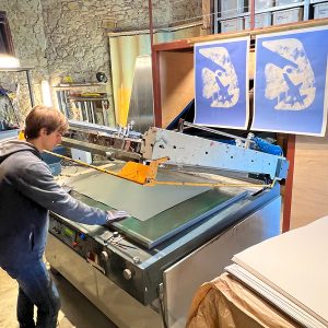 Proces .First Poster of Cala Rosa residence & workshop by Isidro Ferrer.